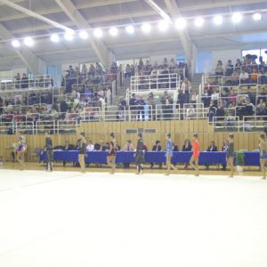 A szerenkénti döntő résztvevőinek bevonulása