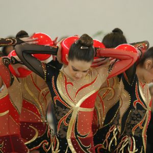 A magyar csapat gyakorlatának kezdő pillanatai