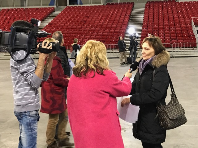 Heide Bruneder a májusi EB helyszínén