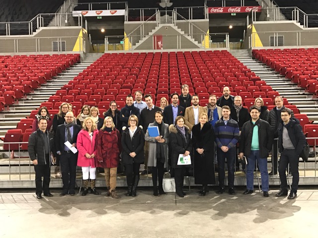 Az Európai Torna Szövetség (UEG) szemlebizottságának látogatása a májusi EB helyszínén